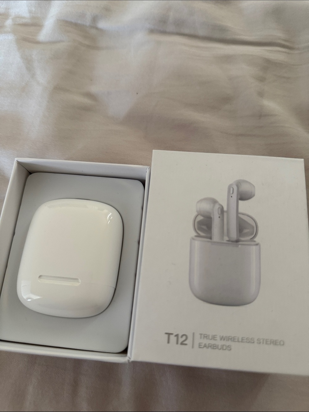 T12 True Wireless Stereo Earbuds - White